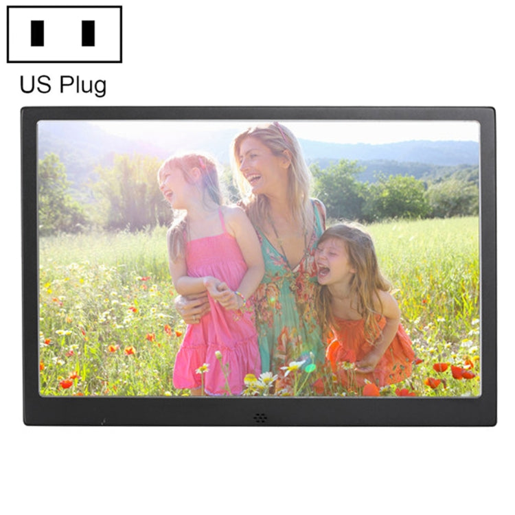 إطار صور رقمي بشاشة عالية الدقة 1280x800 مقاس 12.1 بوصة HSD1202 مع حامل وتحكم عن بعد، يدعم بطاقة SD / MMC / MS / منفذ USB، قابس EU (فضي)، HSD1202 12.1 بوصة