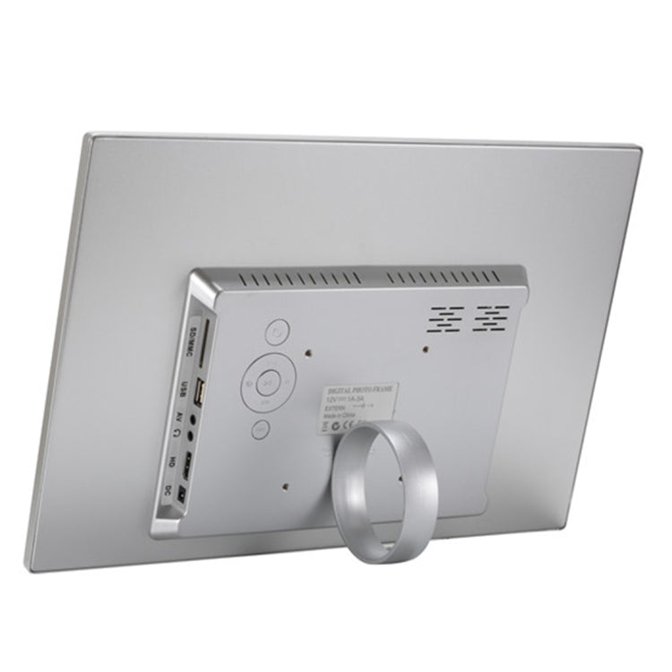 HSD1504 إطار صور رقمي بشاشة LED مقاس 15.4 بوصة بدقة عالية 1280x800 مع حامل وجهاز تحكم عن بعد، يدعم بطاقة SD / MMC / MS ومنفذ USB، قابس الاتحاد الأوروبي (ذهبي)، HSD1504 مقاس 15.4 بوصة