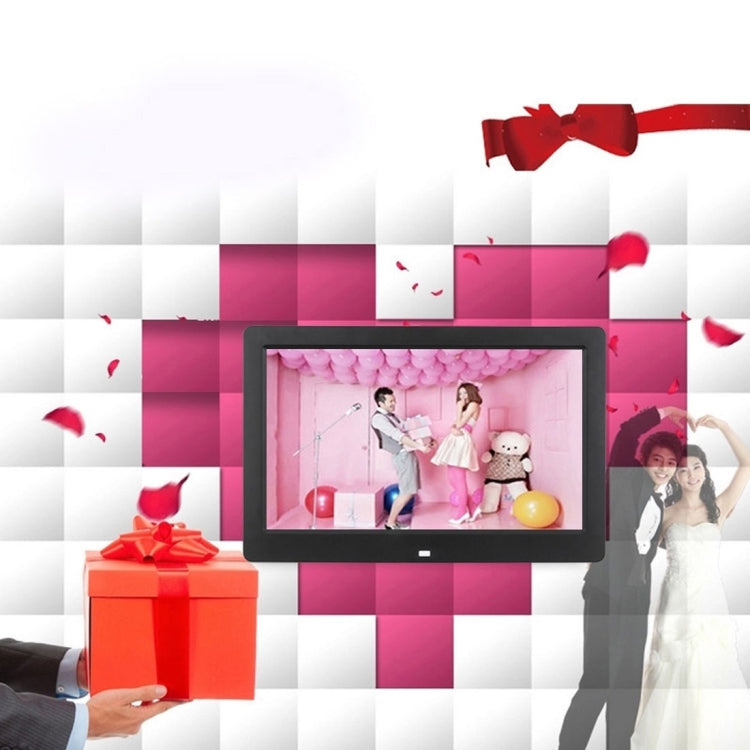 إطار صور رقمي بشاشة LED مقاس 13 بوصة مع حامل وجهاز تحكم عن بعد، Allwinner F16، يدعم بطاقة SD / MS / MMC ومنفذ USB، 13 بوصة/F16