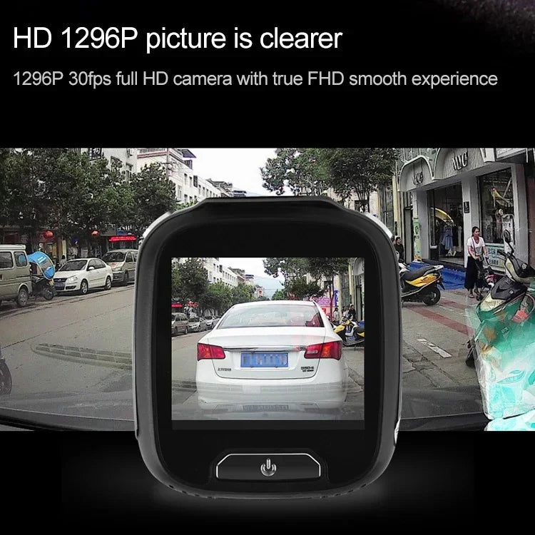 مسجل كاميرا DVR سيارة صغير بشاشة LCD بحجم 2.0 بوصة، دقة HD 1080P، زاوية عرض واسعة 170 درجة، يدعم كشف الحركة / رؤية ليلية بالأشعة تحت الحمراء / بطاقة TF / ميكروفون، 2.0 بوصة