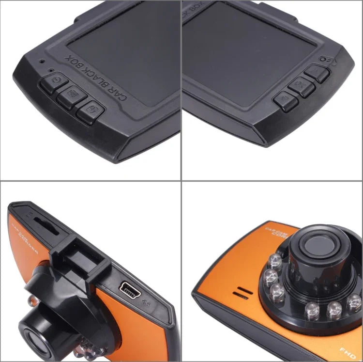 مسجل DVR سيارة Generalplus بشاشة LCD بحجم 2.4 بوصة ودقة 720P VGA، يدعم التسجيل المتكرر / كشف الحركة / وظيفة الرؤية الليلية، 2.4 بوصة