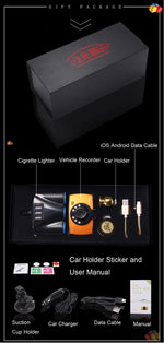 مسجل DVR سيارة Generalplus بشاشة LCD بحجم 2.4 بوصة ودقة 720P VGA، يدعم التسجيل المتكرر / كشف الحركة / وظيفة الرؤية الليلية، 2.4 بوصة