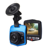 كاميرا فيديو سيارة VGA 480P مسجل صوت رقمي بشاشة LCD بحجم 2.4 بوصة، يدعم بطاقة Micro TF بسعة 32 جيجابايت ووظيفة الرؤية الليلية بالأشعة تحت الحمراء (أسود + أزرق)، شاشة LCD 2.4 بوصة