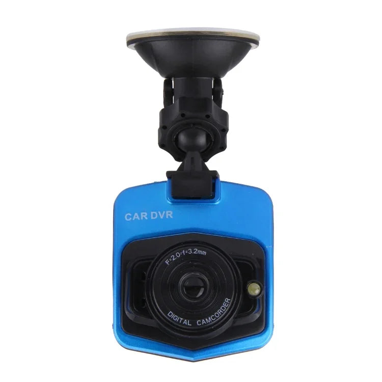 كاميرا فيديو سيارة VGA 480P مسجل صوت رقمي بشاشة LCD بحجم 2.4 بوصة، يدعم بطاقة Micro TF بسعة 32 جيجابايت ووظيفة الرؤية الليلية بالأشعة تحت الحمراء (أسود + أزرق)، شاشة LCD 2.4 بوصة