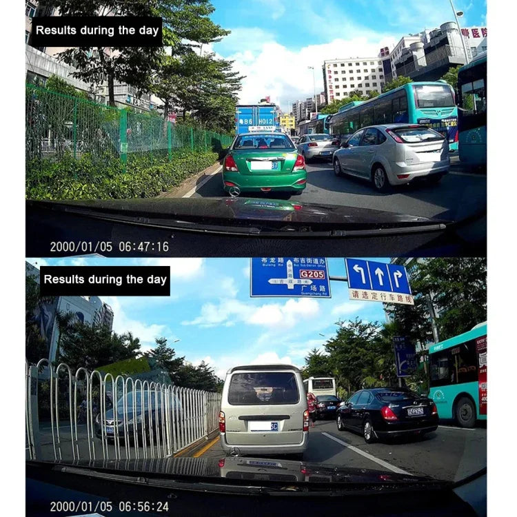 كاميرا فيديو سيارة VGA 480P مسجل صوت رقمي بشاشة LCD بحجم 2.4 بوصة، يدعم بطاقة Micro TF بسعة 32 جيجابايت ووظيفة الرؤية الليلية بالأشعة تحت الحمراء (أسود + أزرق)، شاشة LCD 2.4 بوصة