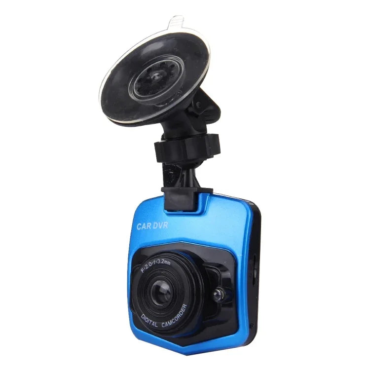 كاميرا فيديو سيارة VGA 480P مسجل صوت رقمي بشاشة LCD بحجم 2.4 بوصة، يدعم بطاقة Micro TF بسعة 32 جيجابايت ووظيفة الرؤية الليلية بالأشعة تحت الحمراء (أسود + أزرق)، شاشة LCD 2.4 بوصة