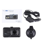 كاميرا DVR سيارة بشاشة LCD بحجم 3.0 بوصة، دقة HD 720P، كاميرا 3.0 ميجابكسل، زاوية عرض 170 درجة، يدعم الرؤية الليلية / كشف الحركة / بطاقة TF / HDMI / حساس G، 3.0 بوصة