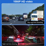X12 مسجل قيادة سيارة واي فاي بدقة 2K ألترا HD مع تسجيل بانورامي ثلاثي، يدعم تطبيق الهاتف المحمول، X12