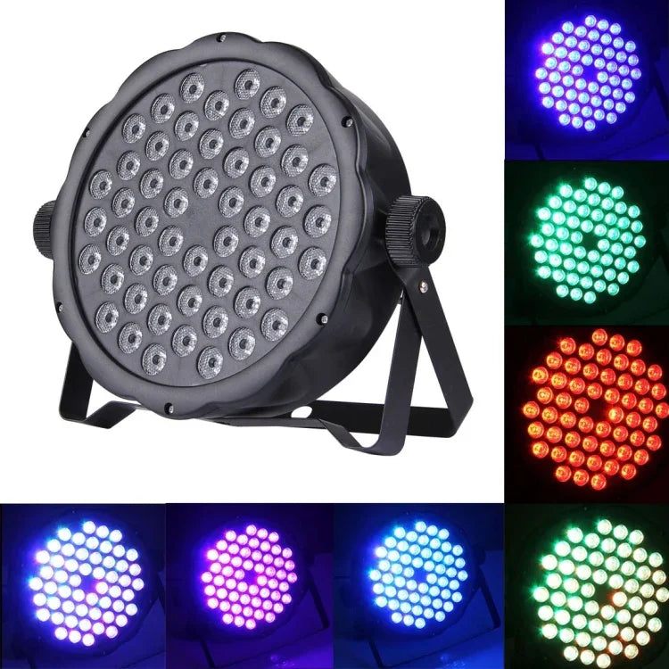 مع شاشة LED، أوضاع رئيس / تابع / DMX512 / تشغيل تلقائي / تحكم صوتي، قابس أمريكي/أوروبي
