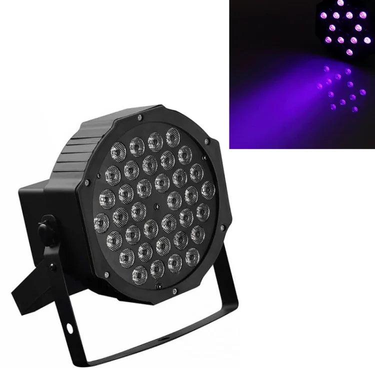 ضوء LED PAR بنفسجي 36W 36 LED UV، تيار متردد 100-240 فولت، ضوء بنفسجي