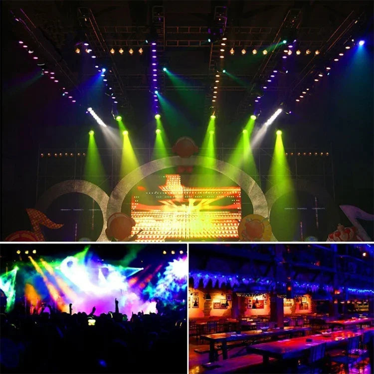 ضوء LED PAR DMX512 RGB بقوة 36W و36 LED مع جهاز تحكم عن بعد، وميض + تحكم صوتي + ذاتي الحركة، تيار متردد 100-240 فولت، RGB مع جهاز تحكم عن بعد