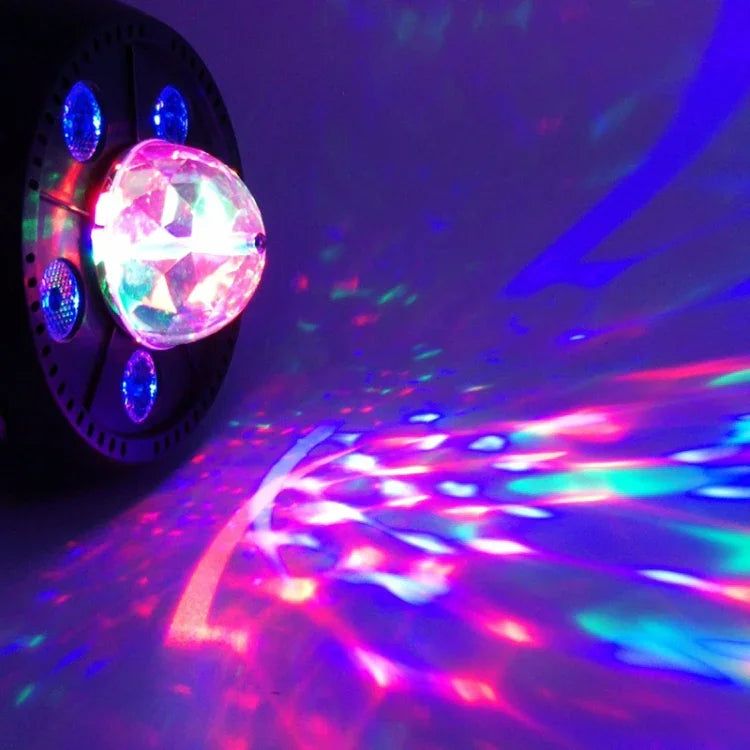 ضوء LED PAR كرة سحرية دوارة ملونة بقوة 11W و5 LED