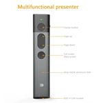 مؤشر ليزر أحمر DOOSL DSIT036 جهاز تقديم لاسلكي 2.4GHz للتحكم في PowerPoint، ليزر أحمر