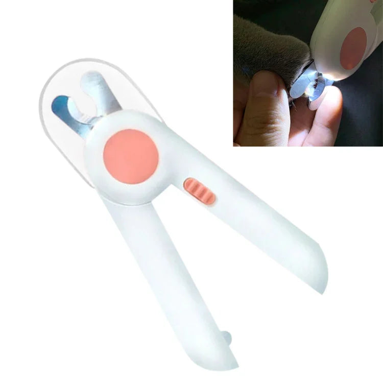 مقص أظافر LED للقطط والكلاب، وردي، أزرق