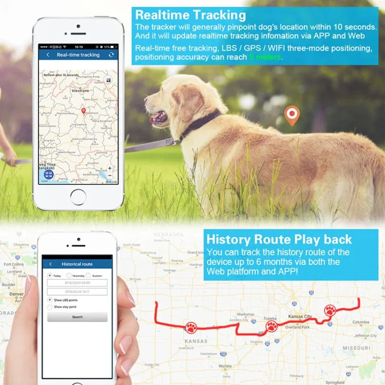 TKSTAR TK935 جهاز تعقب GPS مقاوم للماء بسعة بطارية 3000 مللي أمبير للحيوانات الأليفة والماشية والسيارات، TK935