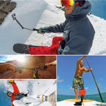 PULUZ مقبض إبهام بلاستيكي بمسمار طويل قياسي لكاميرات GoPro، Insta360، DJI وغيرها من كاميرات الأكشن، مسمار طويل بلاستيكي