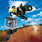 PULUZ حامل تثبيت دراجة نارية من سبائك الألمنيوم مع محول حامل ثلاثي القوائم ومسمار لكاميرات GoPro، Insta360، DJI وغيرها من كاميرات الأكشن، حامل تثبيت 2 (أسود)، حامل تثبيت 2 (فضي)، حامل تثبيت 2 (أحمر)، حامل تثبيت 2 (أزرق)، حامل تثبيت 2 (ذهبي)