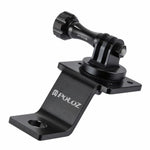 PULUZ حامل تثبيت دراجة نارية من سبائك الألمنيوم مع محول حامل ثلاثي القوائم ومسمار لكاميرات GoPro، Insta360، DJI وغيرها من كاميرات الأكشن، حامل تثبيت 2 (أسود)، حامل تثبيت 2 (فضي)، حامل تثبيت 2 (أحمر)، حامل تثبيت 2 (أزرق)، حامل تثبيت 2 (ذهبي)