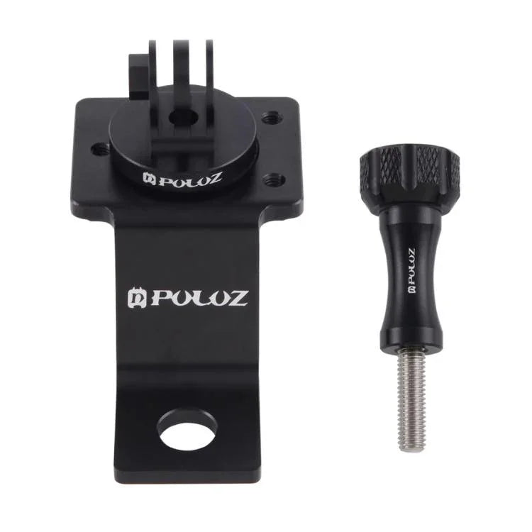 PULUZ حامل تثبيت دراجة نارية من سبائك الألمنيوم مع محول حامل ثلاثي القوائم ومسمار لكاميرات GoPro، Insta360، DJI وغيرها من كاميرات الأكشن، حامل تثبيت 2 (أسود)، حامل تثبيت 2 (فضي)، حامل تثبيت 2 (أحمر)، حامل تثبيت 2 (أزرق)، حامل تثبيت 2 (ذهبي)