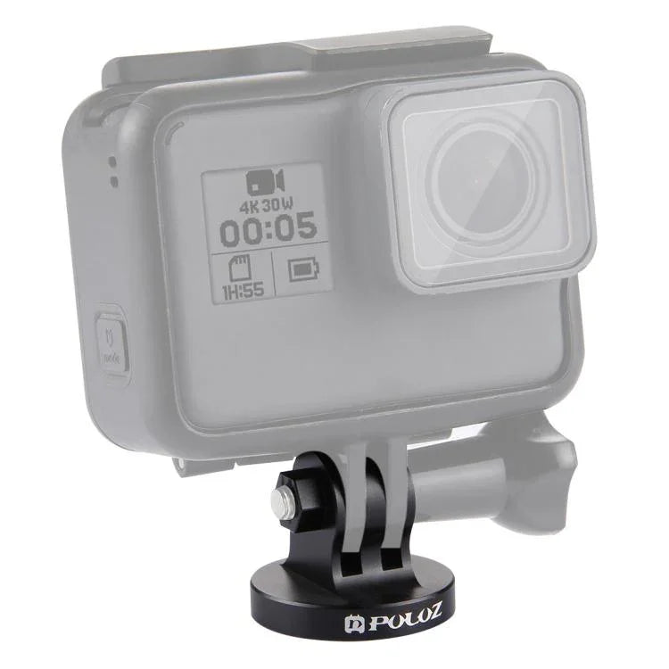 محول تثبيت حامل ثلاثي القوائم بفتحة برغي 1/4 بوصة CNC من PULUZ لكاميرات GoPro، Insta360، DJI وكاميرات الحركة الأخرى، فتحة برغي 1/4 بوصة (أسود)، فتحة برغي 1/4 بوصة (ذهبي)، فتحة برغي 1/4 بوصة (أزرق)، فتحة برغي 1/4 بوصة (أحمر)