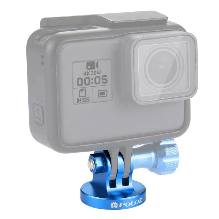 محول تثبيت حامل ثلاثي القوائم بفتحة برغي 1/4 بوصة CNC من PULUZ لكاميرات GoPro، Insta360، DJI وكاميرات الحركة الأخرى، فتحة برغي 1/4 بوصة (أسود)، فتحة برغي 1/4 بوصة (ذهبي)، فتحة برغي 1/4 بوصة (أزرق)، فتحة برغي 1/4 بوصة (أحمر)