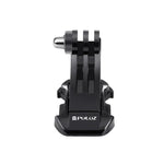 حامل خطاف J عمودي أسود من PULUZ للكاميرات الرياضية PULUZ، مشبك فك مرن للفك لكاميرات GoPro، Insta360، DJI وغيرها من الكاميرات الرياضية، حامل خطاف J