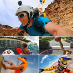 3 ملصقات لاصقة مسطحة + 3 ملصقات لاصقة منحنية من PULUZ لكاميرات GoPro، Insta360، DJI وكاميرات الحركة الأخرى، ملصقات 3M
