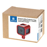 غطاء حماية هيكل من سبائك الألمنيوم CNC مع إطار تأمين من PULUZ لكاميرات GoPro HERO5 Session /HERO4 Session /HERO Session، لهيكل HERO4 Session مع إطار، لهيكل HERO5 Session مع إطار، لهيكل HERO5 Session