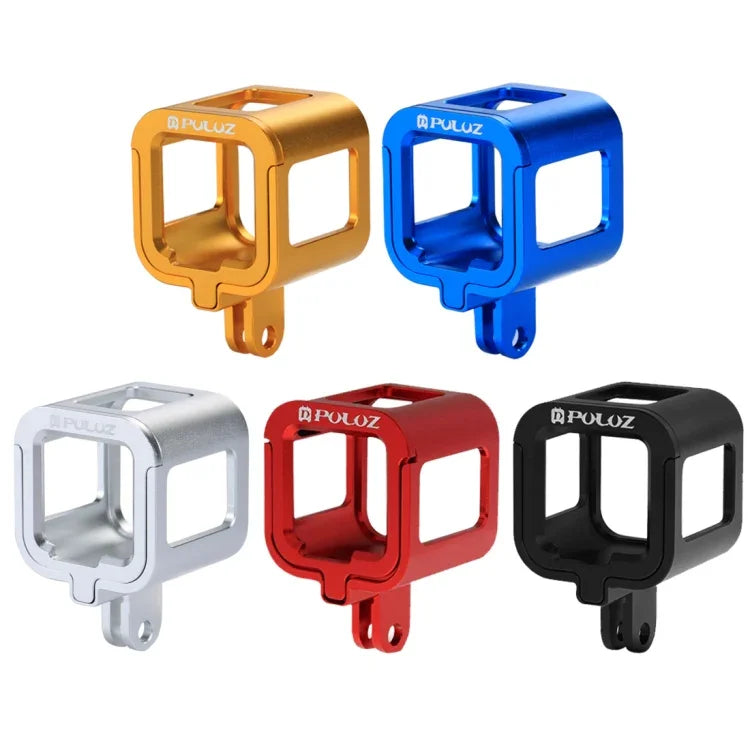 غطاء حماية هيكل من سبائك الألمنيوم CNC مع إطار تأمين من PULUZ لكاميرات GoPro HERO5 Session /HERO4 Session /HERO Session، لهيكل HERO4 Session مع إطار، لهيكل HERO5 Session مع إطار، لهيكل HERO5 Session