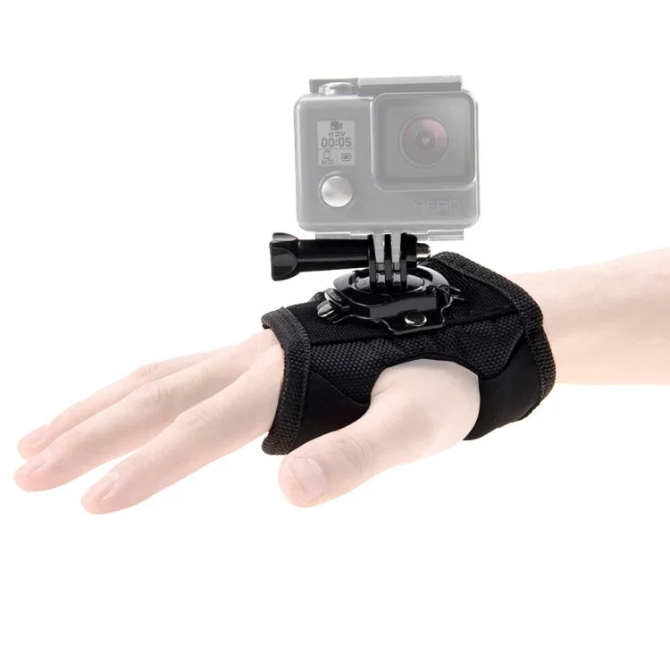 حزام تثبيت على راحة اليد بنمط قفاز مع دوران 360 درجة من PULUZ لكاميرات GoPro، Insta360، DJI وغيرها، حزام راحة اليد بنمط القفاز