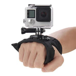 حزام تثبيت على راحة اليد بنمط قفاز مع دوران 360 درجة من PULUZ لكاميرات GoPro، Insta360، DJI وغيرها، حزام راحة اليد بنمط القفاز