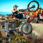 حامل معدني ثابت للدراجات النارية من PULUZ لكاميرات GoPro، Insta360، DJI وغيرها، حامل ثابت 1 (أسود)، حامل ثابت 1 (فضي)، حامل ثابت 1 (أحمر)، حامل ثابت 1 (أزرق)، حامل ثابت 1 (ذهبي)