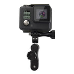 حامل كرة CNC من الألمنيوم مع مسمارين طويلين من PULUZ لكاميرات GoPro، Insta360، DJI وغيرها، مخزون CN