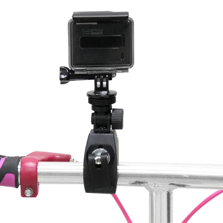 حامل مقبض دراجة نارية أو دراجة مع حامل ثلاثي الأرجل ومسمار من PULUZ لكاميرات GoPro، Insta360، DJI وغيرها، حامل مطول