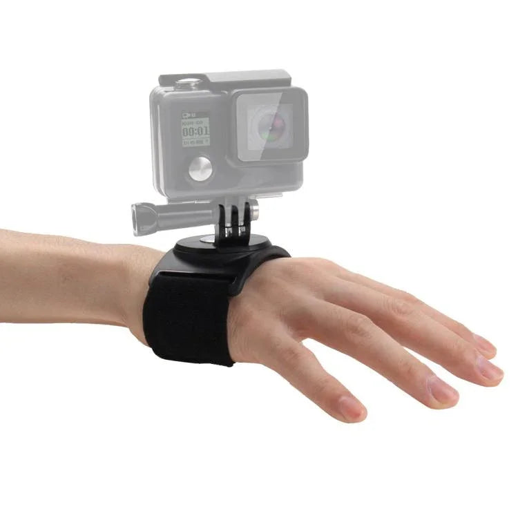 أشرطة يد ومعصم وذراع وساق 3 في 1 من PULUZ مع دوران 360 درجة لتركيب كاميرات الحركة GoPro وInsta360 وDJI وغيرها، شريط للذراع والساق