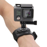 أشرطة يد ومعصم وذراع وساق 3 في 1 من PULUZ مع دوران 360 درجة لتركيب كاميرات الحركة GoPro وInsta360 وDJI وغيرها، شريط للذراع والساق