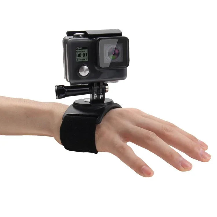 أشرطة يد ومعصم وذراع وساق 3 في 1 من PULUZ مع دوران 360 درجة لتركيب كاميرات الحركة GoPro وInsta360 وDJI وغيرها، شريط للذراع والساق