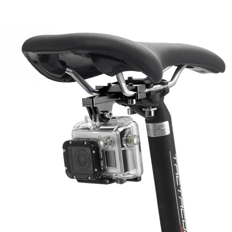 وسادة مقعد دراجة من سبائك الألمنيوم من PULUZ لتركيب كاميرات الحركة GoPro وInsta360 وDJI وغيرها، تركيب المقعد