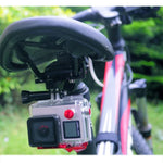 وسادة مقعد دراجة من سبائك الألمنيوم من PULUZ لتركيب كاميرات الحركة GoPro وInsta360 وDJI وغيرها، تركيب المقعد