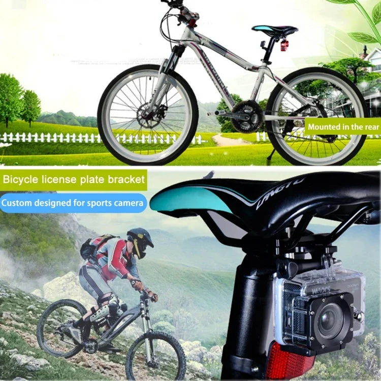 وسادة مقعد دراجة من سبائك الألمنيوم من PULUZ لتركيب كاميرات الحركة GoPro وInsta360 وDJI وغيرها، تركيب المقعد