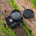 هيكل حماية من سبائك الألمنيوم CNC من PULUZ مع إطار تأمين وعدسة UV بقطر 52 مم لكاميرا GoPro HERO(2018) /7 Black /6 /5، لإطار سحب HERO6 /5، لإطار سحب HERO5