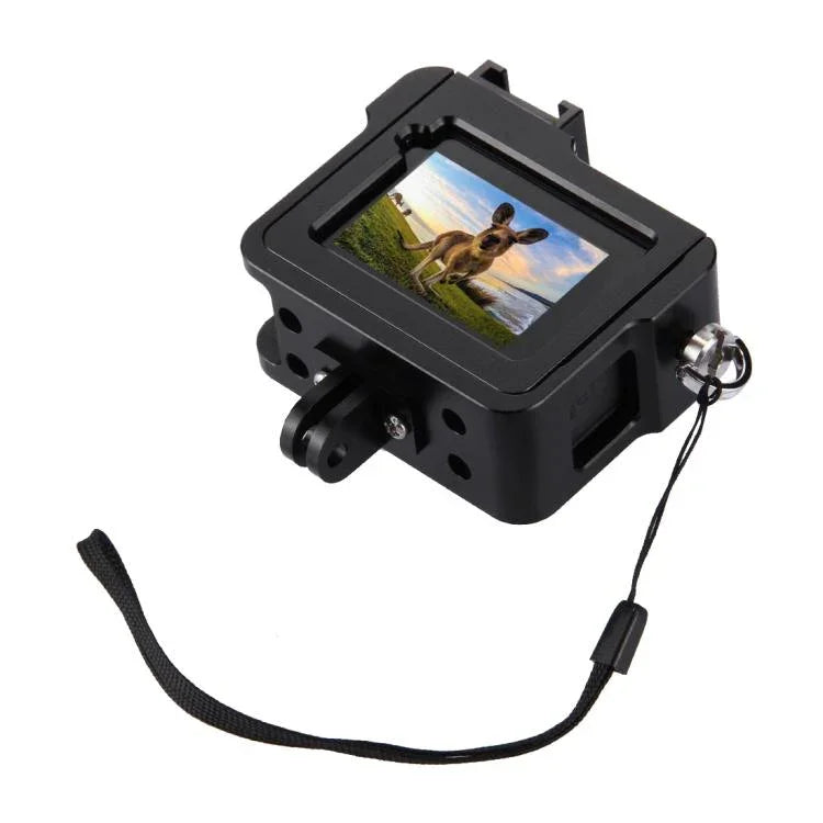 هيكل حماية من سبائك الألمنيوم CNC من PULUZ مع إطار تأمين وعدسة UV بقطر 52 مم لكاميرا GoPro HERO(2018) /7 Black /6 /5، لإطار سحب HERO6 /5، لإطار سحب HERO5