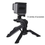 حامل ترايبود قابل للطي مع محول وبراغي من PULUZ لكاميرات GoPro وInsta360 وDJI وغيرها، الحد الأقصى للحمولة: 2 كجم