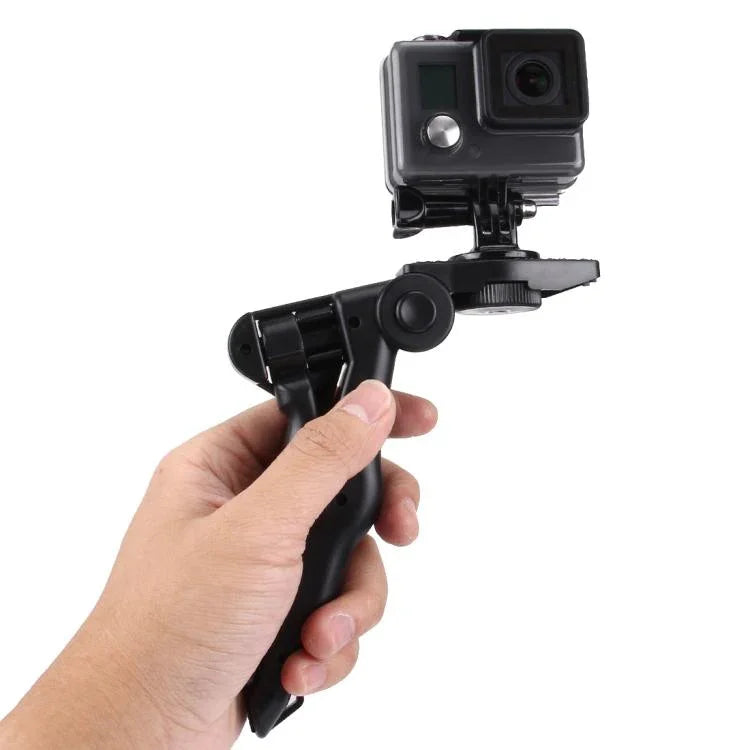 حامل ترايبود قابل للطي مع محول وبراغي من PULUZ لكاميرات GoPro وInsta360 وDJI وغيرها، الحد الأقصى للحمولة: 2 كجم