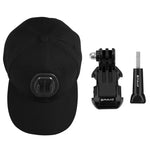 قبعة بيسبول من PULUZ مع مشبك J-Hook وبرغي لتركيب كاميرات GoPro وDJI OSMO Action وغيرها، قبعة بيسبول باللون الأسود، قبعة بيسبول باللون الأحمر، قبعة بيسبول باللون الأزرق الداكن
