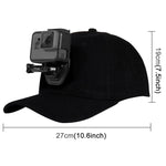 قبعة بيسبول من PULUZ مع مشبك J-Hook وبرغي لتركيب كاميرات GoPro وDJI OSMO Action وغيرها، قبعة بيسبول باللون الأسود، قبعة بيسبول باللون الأحمر، قبعة بيسبول باللون الأزرق الداكن