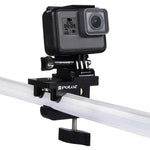 مشبك تثبيت عالمي من سبائك الألمنيوم من PULUZ لتركيب كاميرات GoPro وInsta360 وDJI وغيرها، مشبك تثبيت