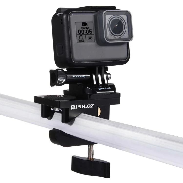 مشبك تثبيت عالمي من سبائك الألمنيوم من PULUZ لتركيب كاميرات GoPro وInsta360 وDJI وغيرها، مشبك تثبيت