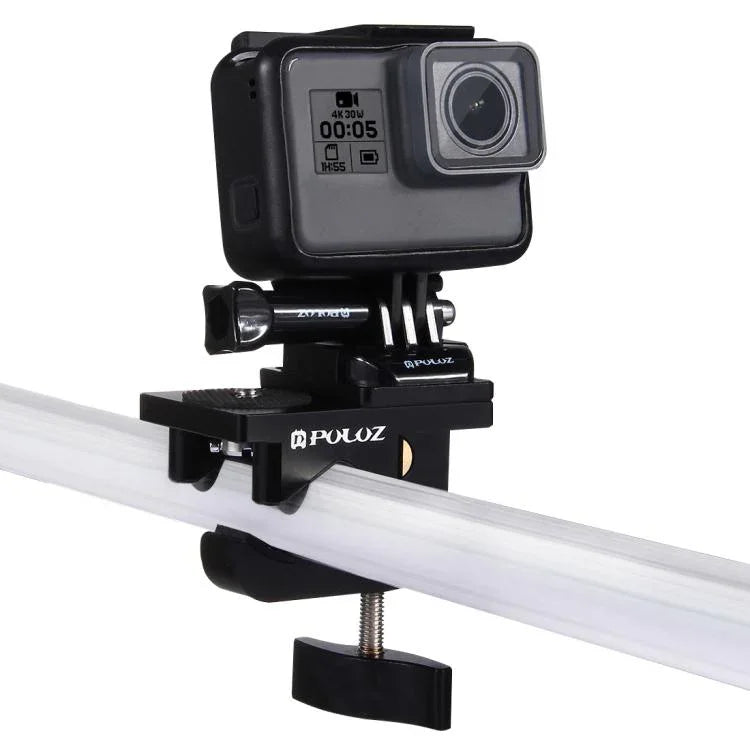 مشبك تثبيت عالمي من سبائك الألمنيوم من PULUZ لتركيب كاميرات GoPro وInsta360 وDJI وغيرها، مشبك تثبيت