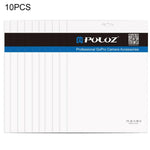 10 قطع PULUZ 33 سم × 23.5 سم حقيبة تعبئة بسحاب مع فتحة تعليق أمامية شفافة ولؤلؤية بيضاء للمجوهرات (المقاس: XL)، المقاس: XL